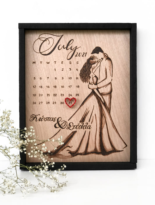 Wedding anniversary calendar