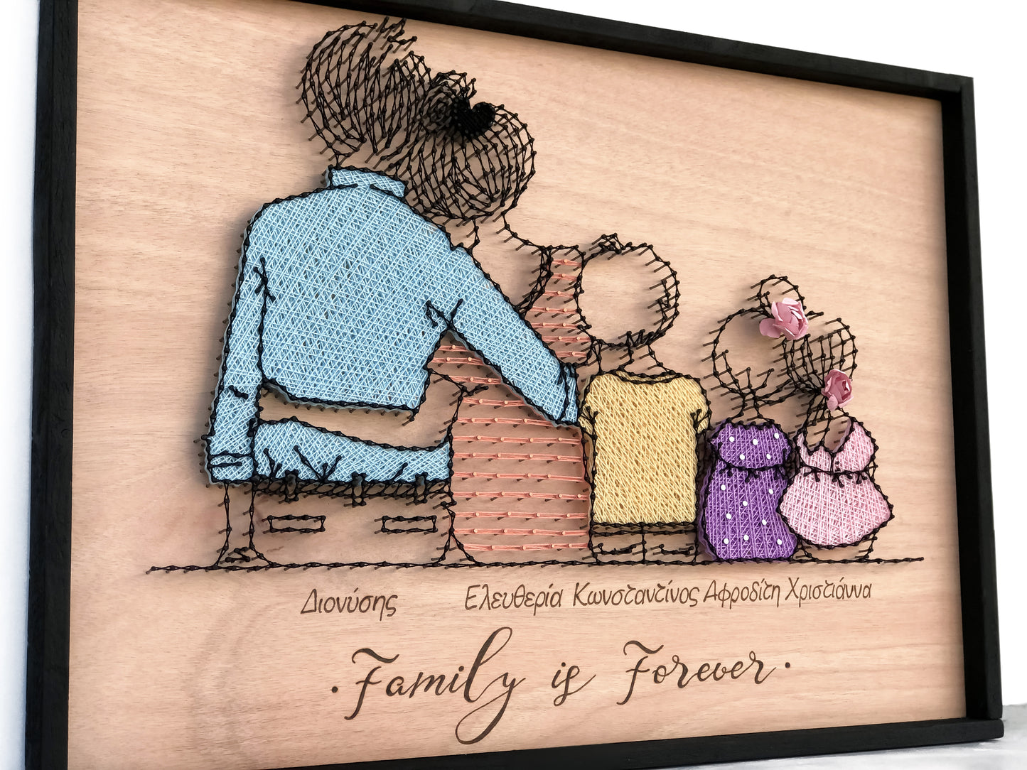 Beautiful family // natural wood
