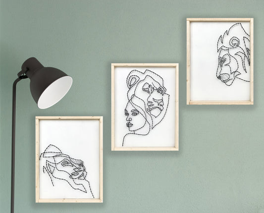 Lions triptych