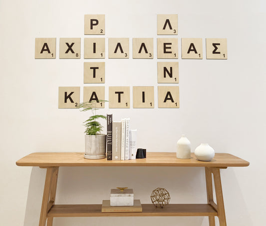 Scrabble family letters
