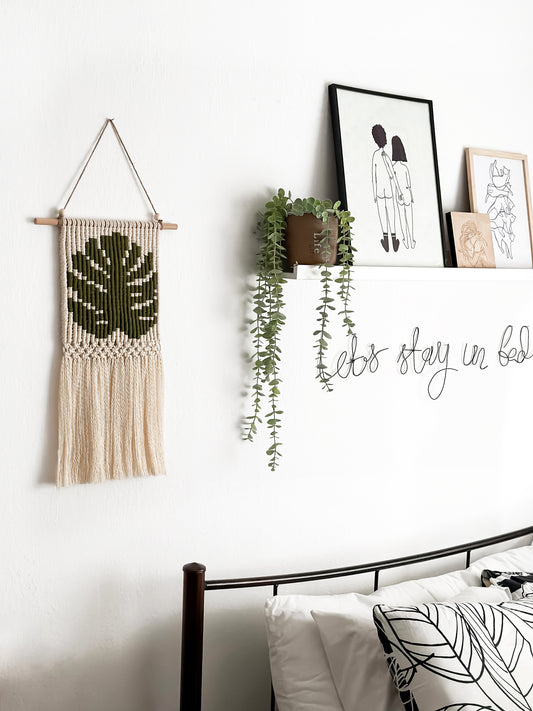 Macramé monstera