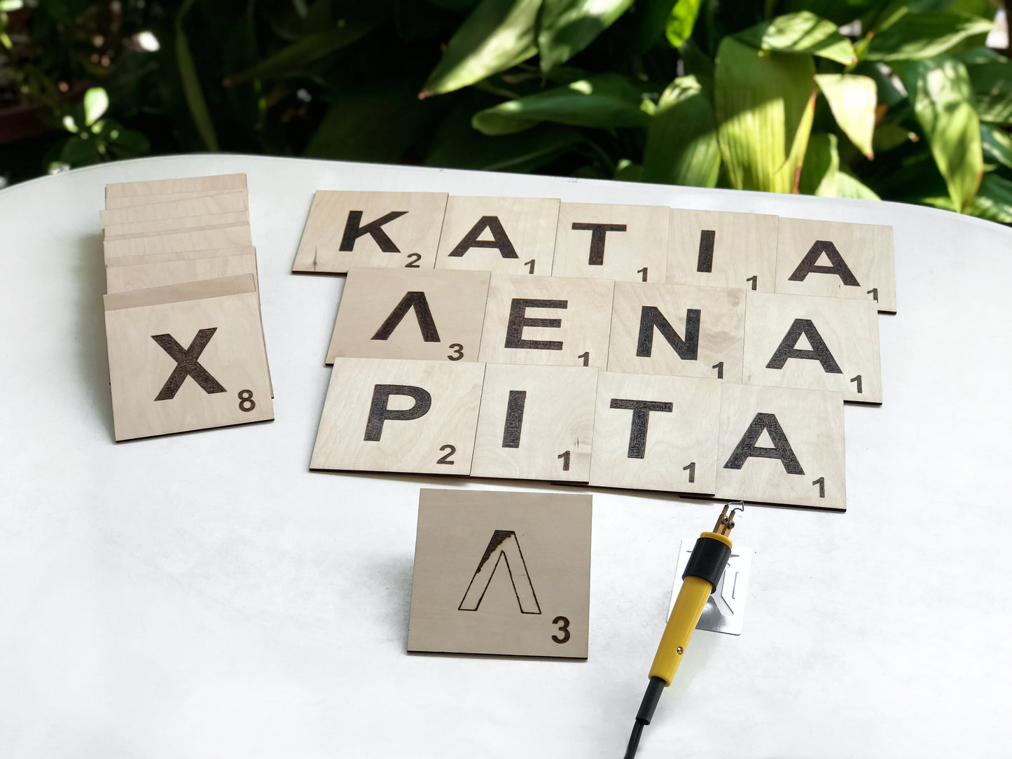 Scrabble family letters