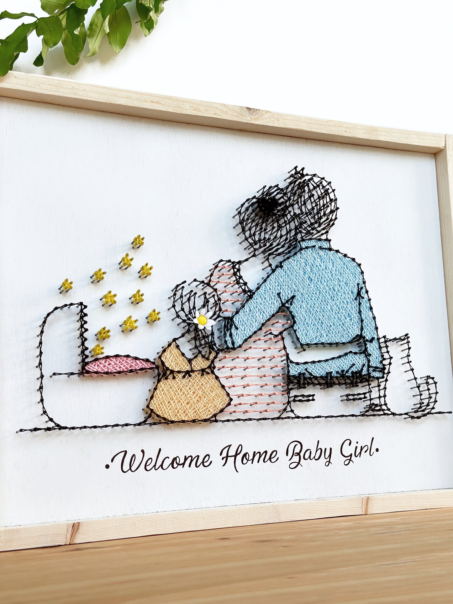 Happy family of five with kitty