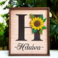 Sunflower monogram
