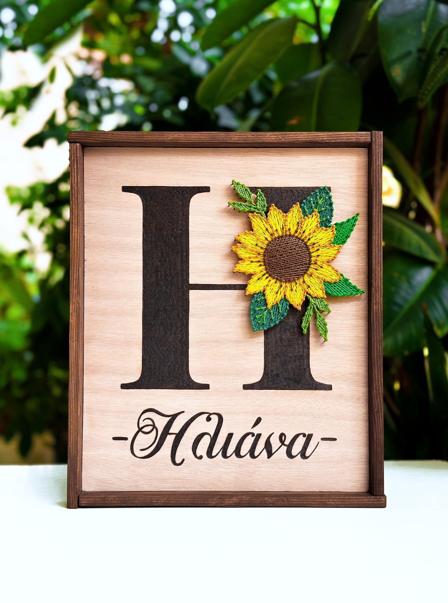 Sunflower monogram