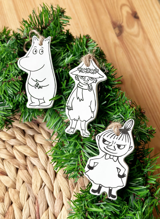 Moomins ornaments (set of 3)