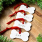Personalised Dog bone ornament