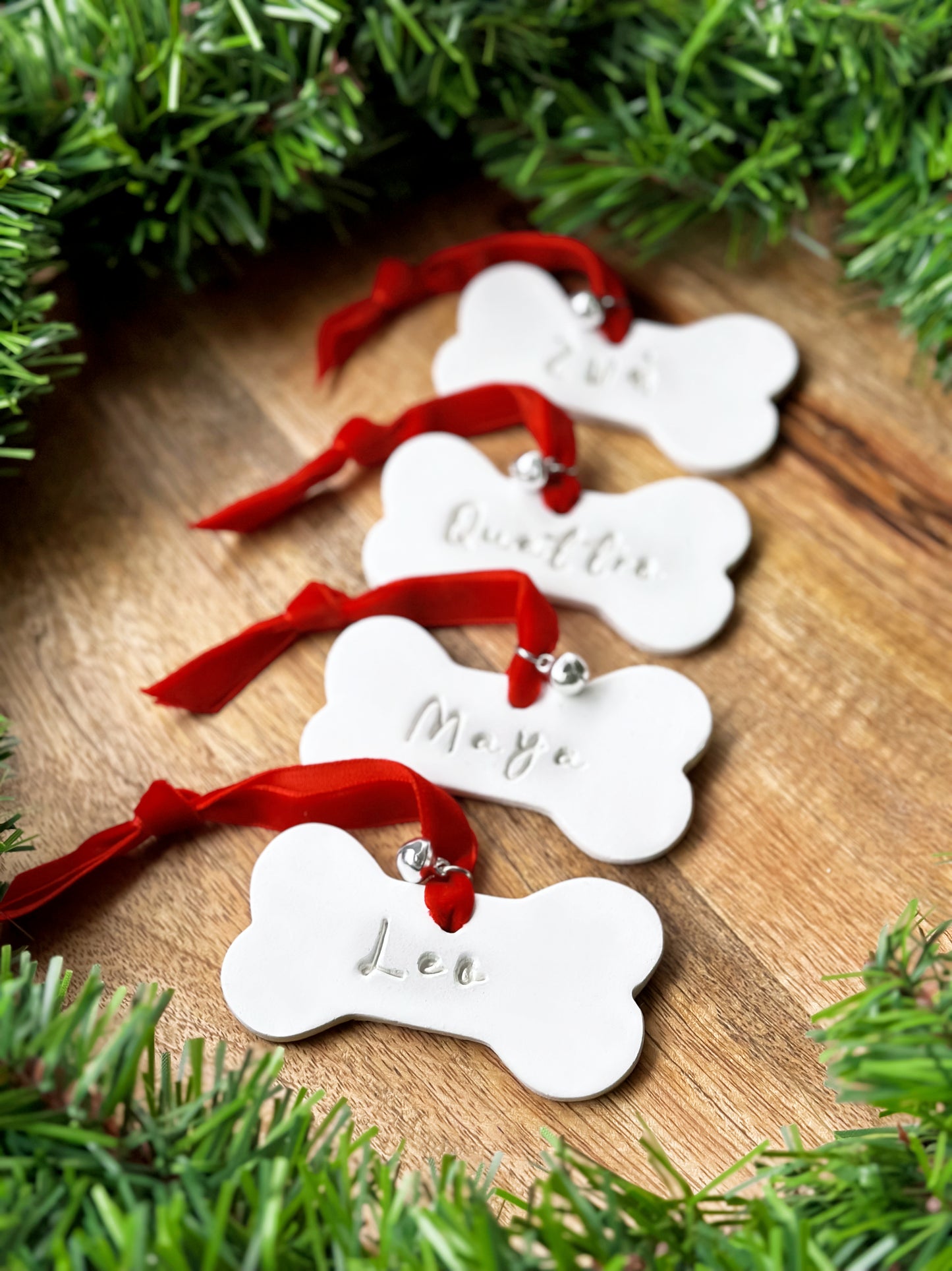 Personalised Dog bone ornament