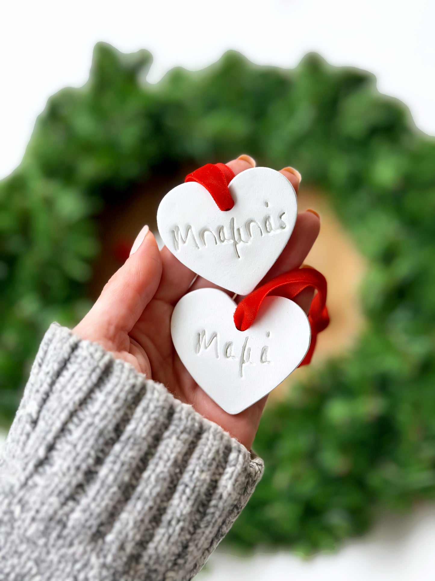 Family members Christmas ornaments