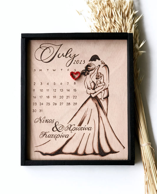 Wedding-Christening calendar