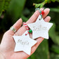 Personalised clay star
