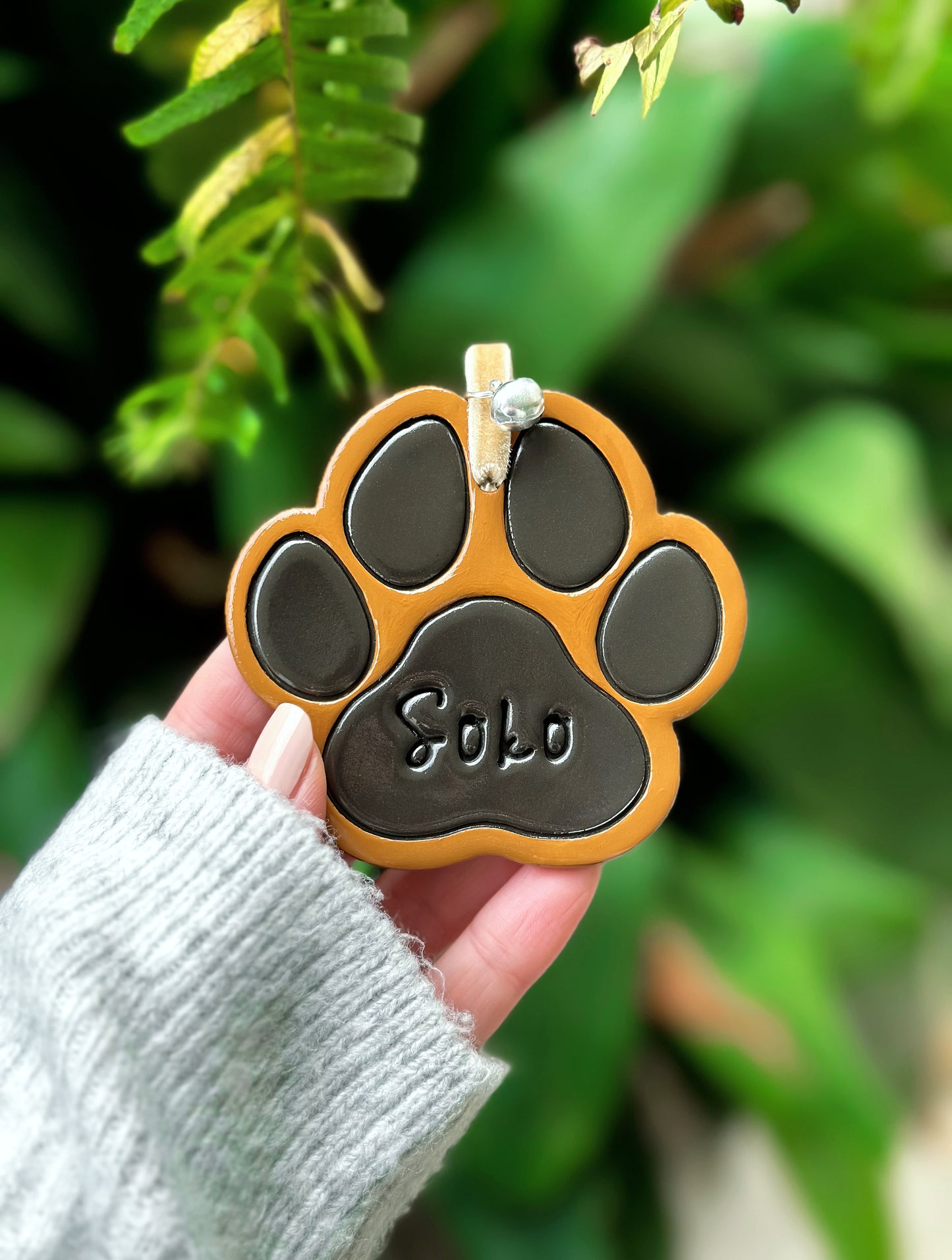 Little clay paw (colored)