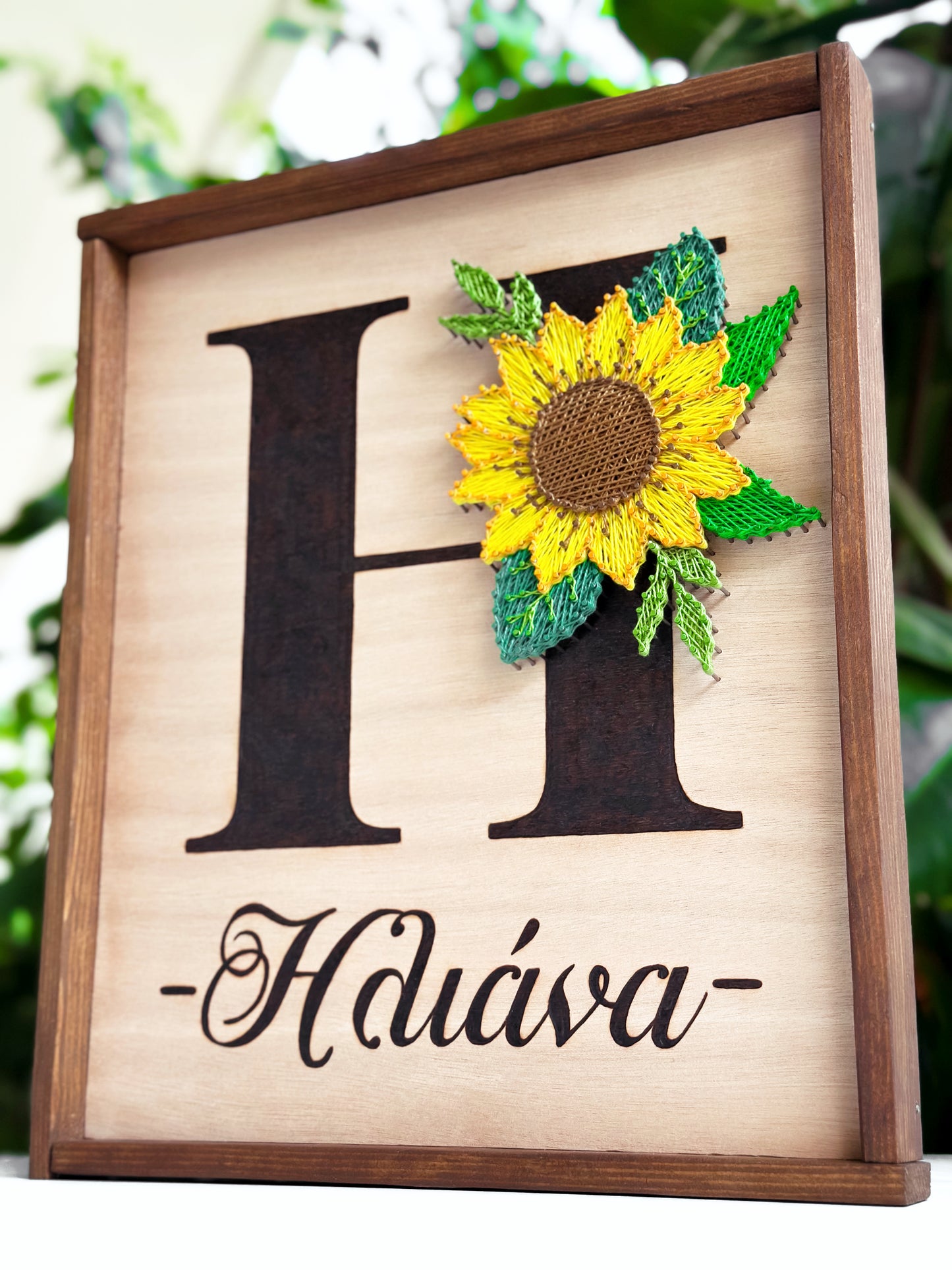 Sunflower monogram