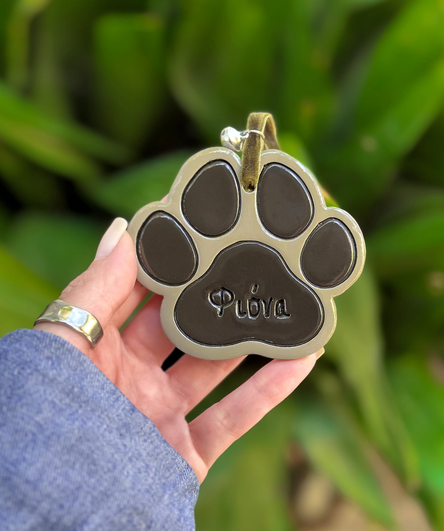 Little clay paw (colored)