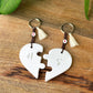 Heart keyrings for couples