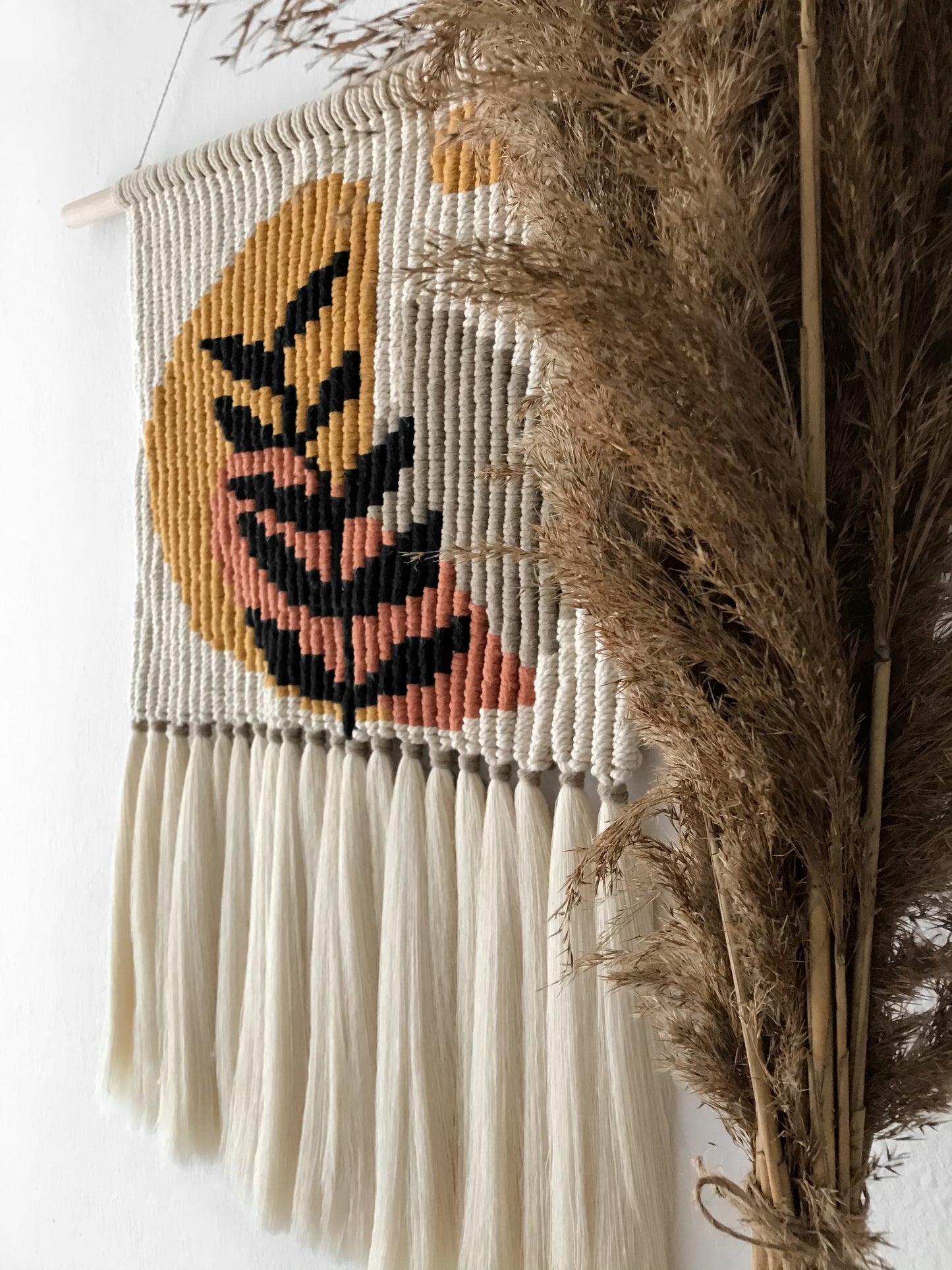 Big macramé - Botanical pattern